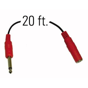 Black 20′ Mic Extension Cable