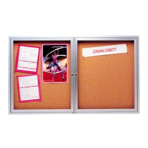 Excel Enclosed Cork Bulletin Boards for Indoor Use – Aluminum Frame