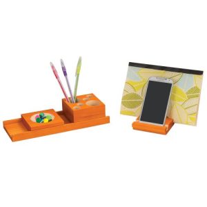 Splash™ Multi-Colored Wood Desk Set