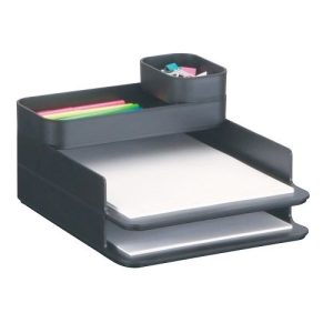 Stacking Plastic Desktop Sorter Set