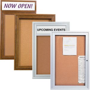 Indoor Enclosed Corkboards