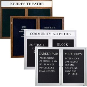 Indoor Enclosed Letterboards