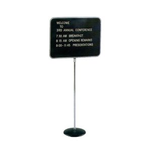 Quartet® Adjustable Single Pedestal Magnetic Letter Boards