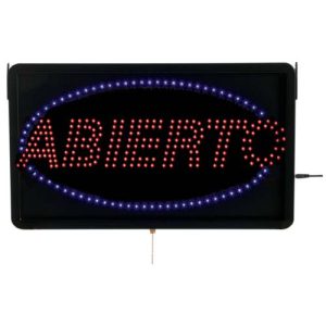 ABIERTO – LED Window Sign