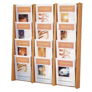 Oak & Acrylic Literature Display