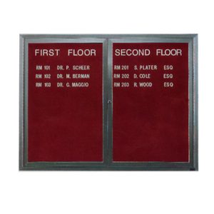 Indoor Enclosed Aluminum Changeable Letter Boards with Lighting