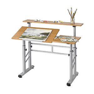 Adjustable Height Split Level Drafting Table