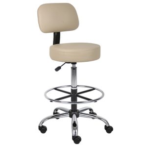 Medical / Drafting Stools with Black Caressoft™