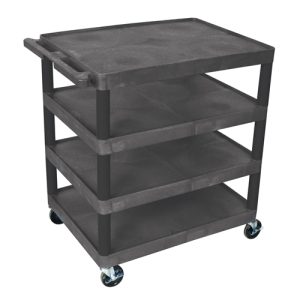 32″W x 24″D Polyethelene  Banquet Utility Carts