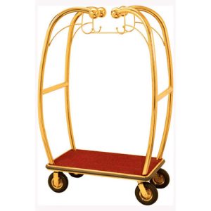 Curved Upright Bellman’s Luggage Cart