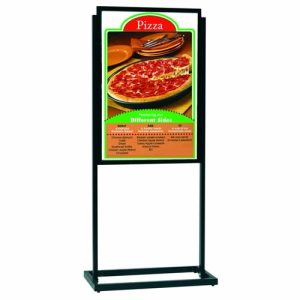 “Boaster” Freestanding Double Sided Poster Holder