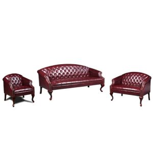 Button-Tufted Lounge Seating