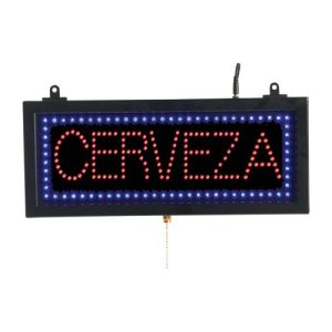 CERVEZA – LED Window Sign