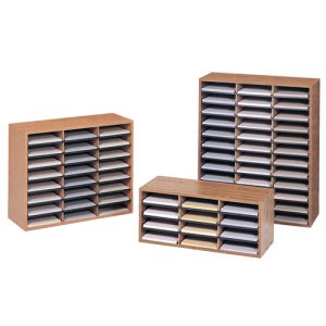 Corrugated Wood Literature Organizers