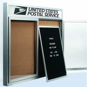 Removable Letter Panels for Enclosed Red Oak Bulletin Boards with Headers