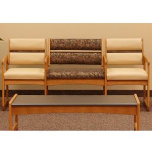 Dakota Wave Series – Bariatric Sled Base Sofa with Arms