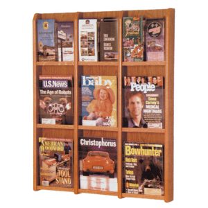 Oak & Acrylic Wall Rack