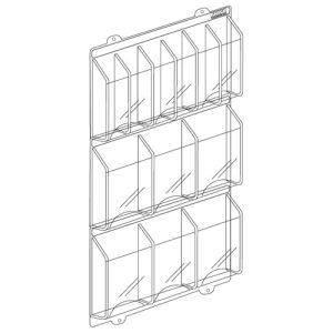 Clear-Vu Acrylic Pocket Combination Pamphlet / Magazine Holders