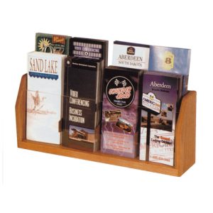 Oak & Acrylic Literature Rack