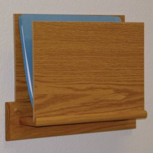 Open End Oak File Rack – Square Mounting Plate