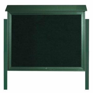 Park Ranger Series Top Hinged Single Door Letter Board with Mounting Posts