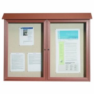 Park Ranger Series Two Door Hinged Door Bulletin Board