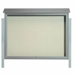 Park Ranger Series Top Hinged Single Door Bulletin Board with Mounting Posts