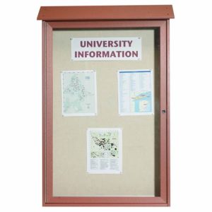 Park Ranger Series Single Hinged Door Bulletin Board