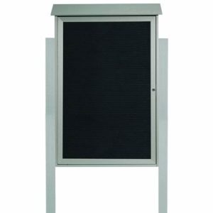 Park Ranger Series Single Hinged Door Letter Board with Mounting Posts