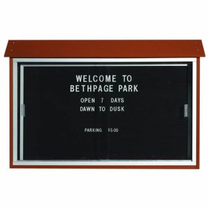 Park Ranger Series Sliding Door Letter Board