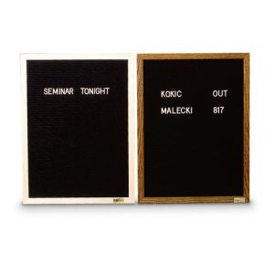 Aluminum and Wood Framed Letterboards