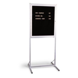 Double Pedestal Enclosed Letterboards