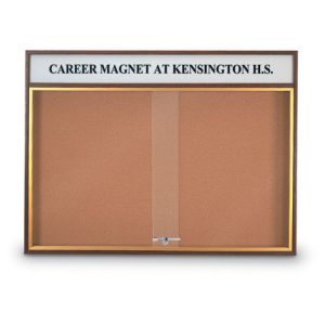 Wood Sliding Door Corkboards