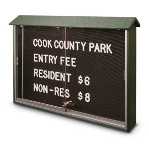 Sliding Door Letterboard Message Centers