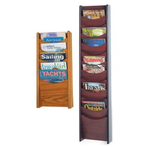 Wall Mount Wooden Literature Display Racks