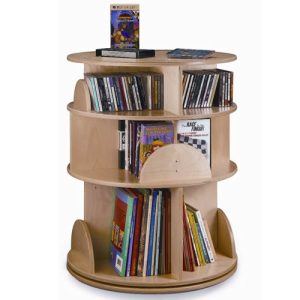 Three-Shelf Multimedia Carousel