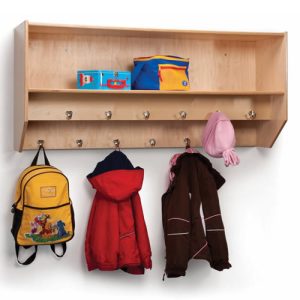 Double Row Wall-Mount Coat Rack