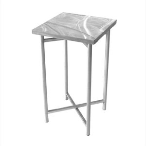 Xcube Aluminum Pedestal Table – NO plexiglass insert and NO LED kit